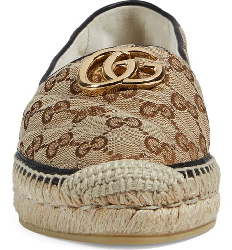 gucci espadrilles womens sale|gucci pilar espadrille flat.